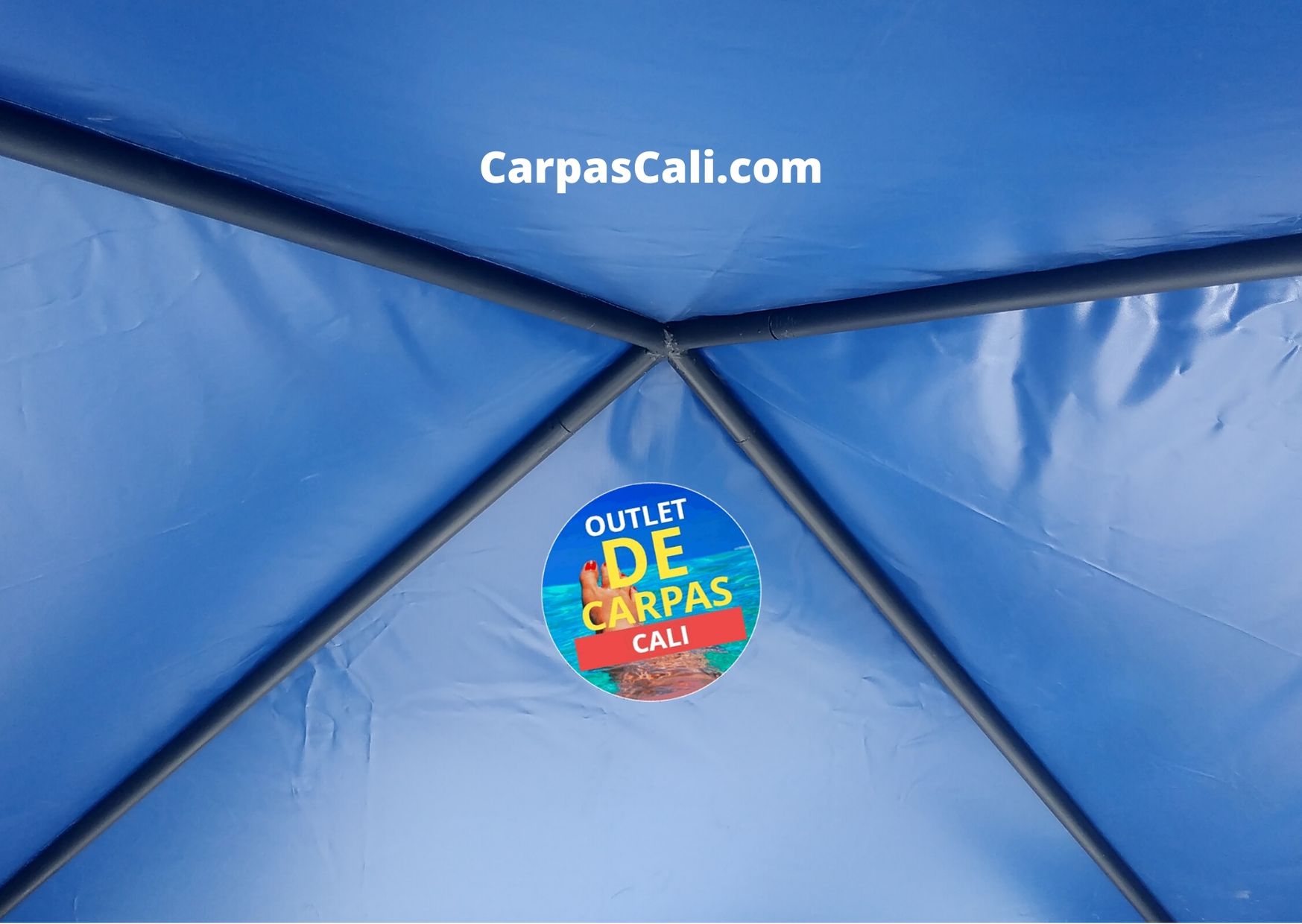 Carpas parasoles 2x2 Azul