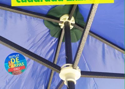 Sombrilla Parasol Cuadrada 2x2.4 Mts en Lona