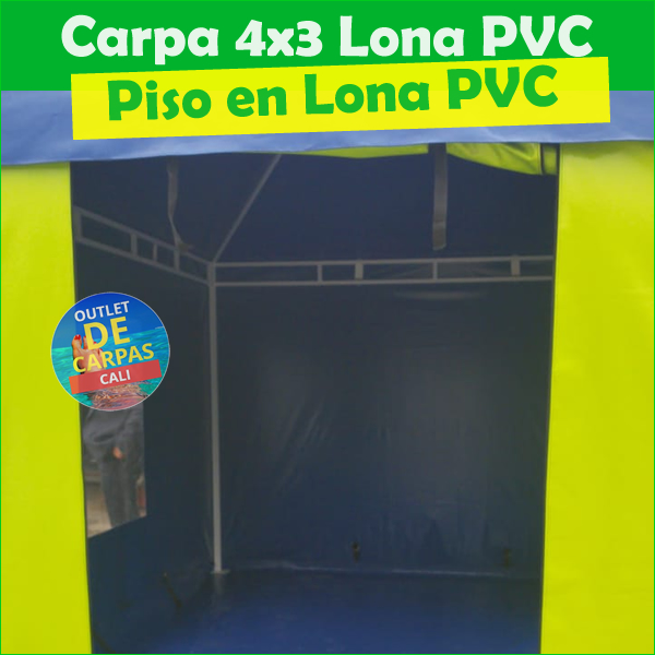 Carpa Toldo Parasol Lona Verano PVC 4x3 Mts