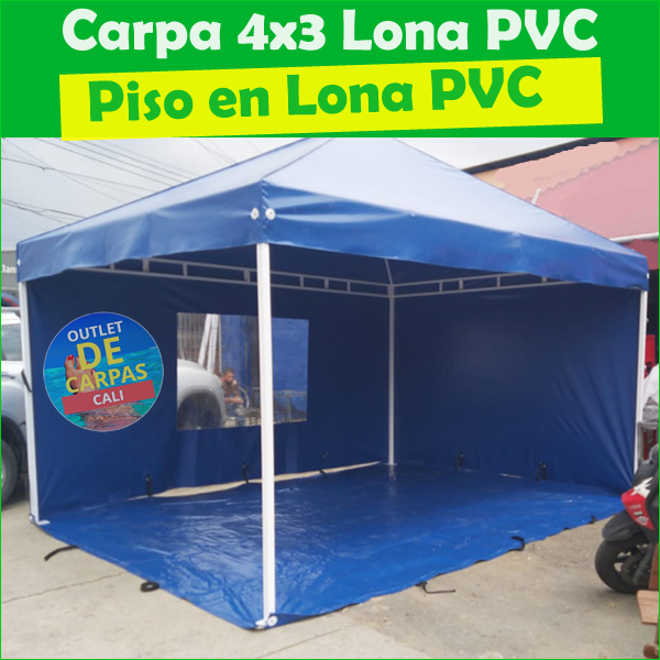 Carpa Toldo Parasol Lona Verano PVC 4x3 Mts