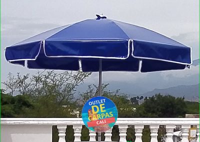 Parasol Tipo Sombrilla en Lona PVC de 2.15 Mts para Negocios de Comidas